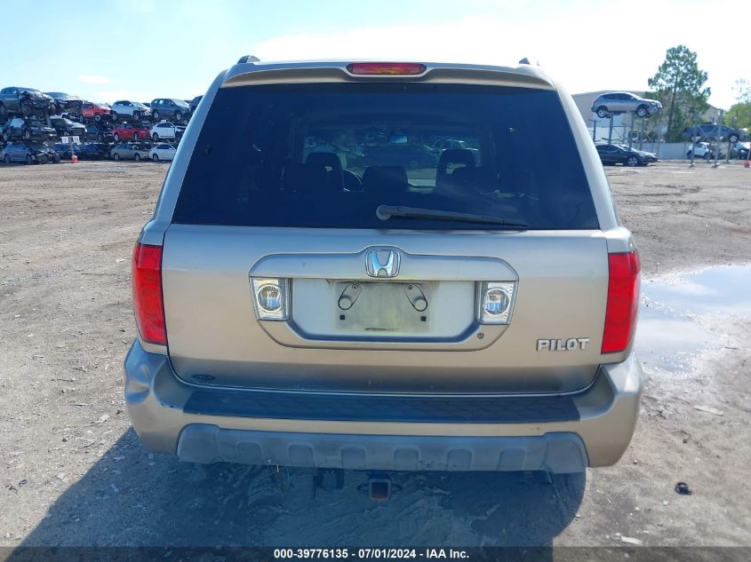 2005 Honda Pilot Ex-L VIN: 5FNYF18575B029365 Lot: 39776135