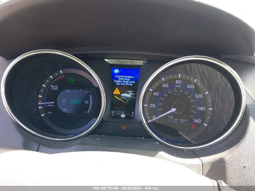 2013 Hyundai Sonata Hybrid Limited VIN: KMHEC4A45DA073530 Lot: 39776146