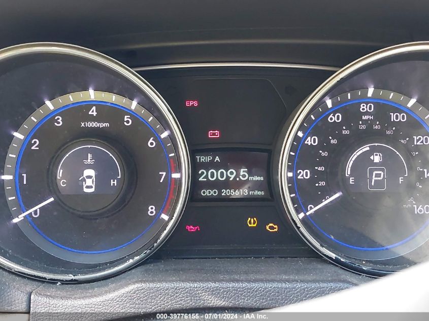 2013 Hyundai Sonata Gls VIN: 5NPEB4AC1DH647919 Lot: 39776155