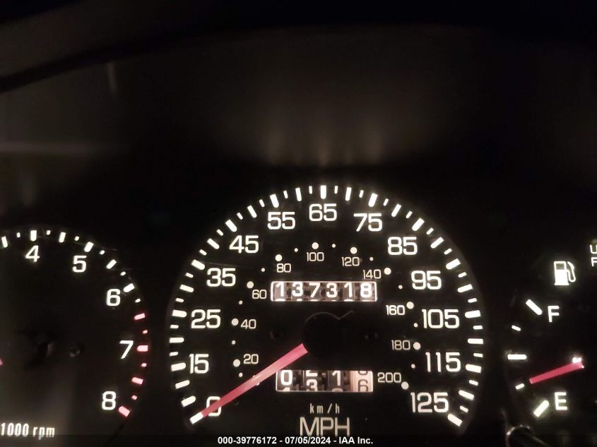 1999 Kia Sportage Ex VIN: KNDJA7238X5608511 Lot: 39776172