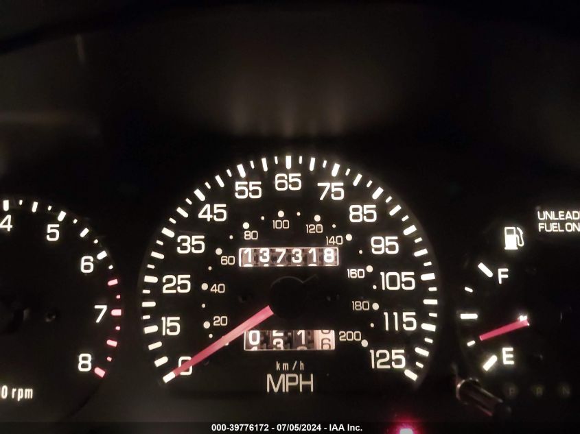 1999 Kia Sportage Ex VIN: KNDJA7238X5608511 Lot: 39776172