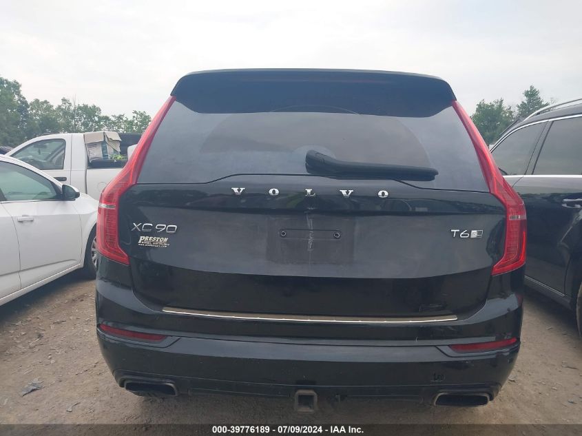 2016 Volvo Xc90 T6 R-Design VIN: YV4A22PM5G1051885 Lot: 39776189