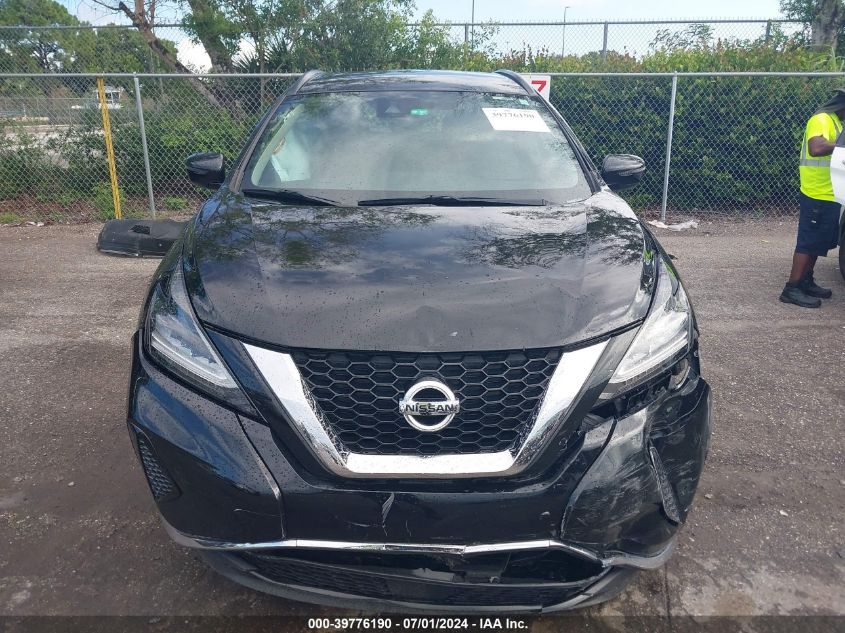 2020 Nissan Murano Sv Fwd VIN: 5N1AZ2BJ9LN166094 Lot: 39776190