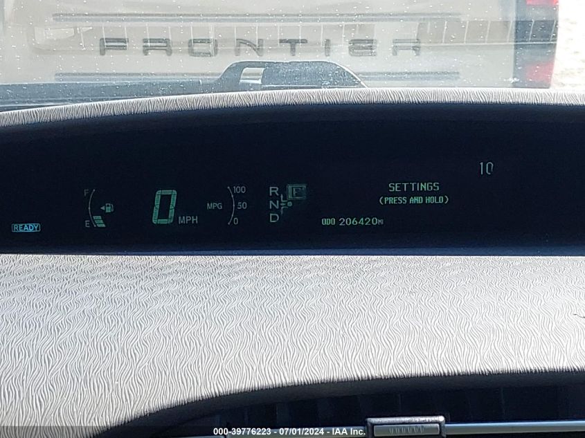 2011 Toyota Prius Two VIN: JTDKN3DU5B1347782 Lot: 39776223