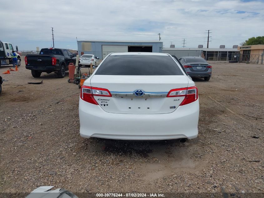 2012 Toyota Camry Hybrid Xle VIN: 4T1BD1FK1CU061927 Lot: 39776244