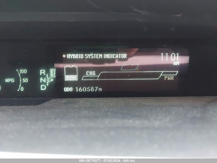 2011 Toyota Prius Two VIN: JTDKN3DU3B1353371 Lot: 39776277