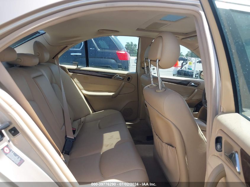 2003 Mercedes-Benz C 240 VIN: WDBRF61J83A489597 Lot: 39776290