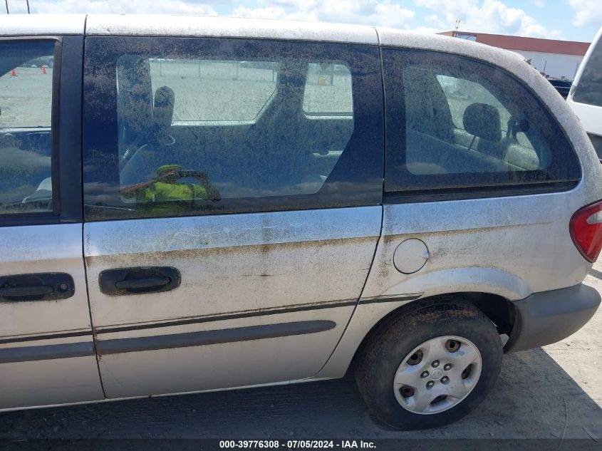 2002 Dodge Caravan Se VIN: 1B4GP25B22B629070 Lot: 39776308