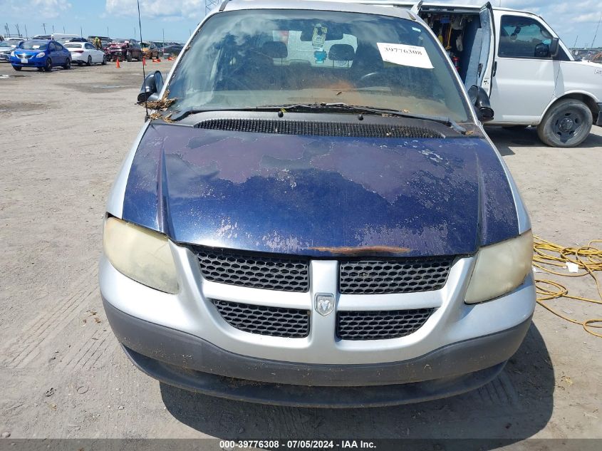 2002 Dodge Caravan Se VIN: 1B4GP25B22B629070 Lot: 39776308