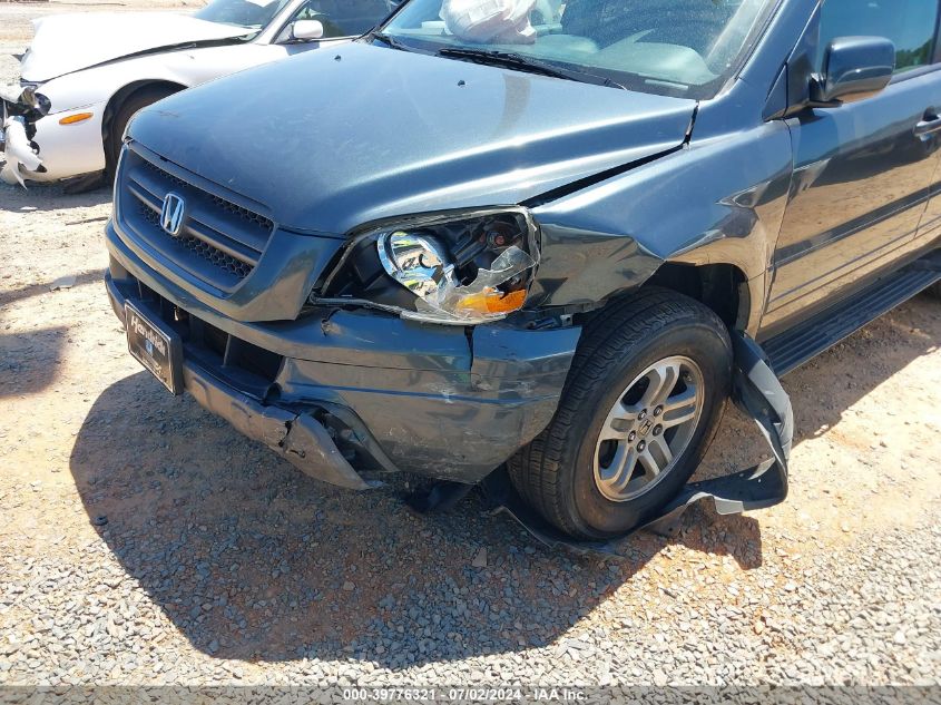 2005 Honda Pilot Ex-L VIN: 5FNYF18625B016600 Lot: 39776321