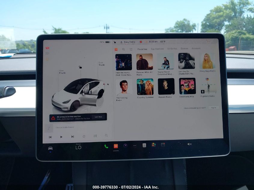 2023 Tesla Model Y VIN: 7SAYGDEF0PF807653 Lot: 39776330