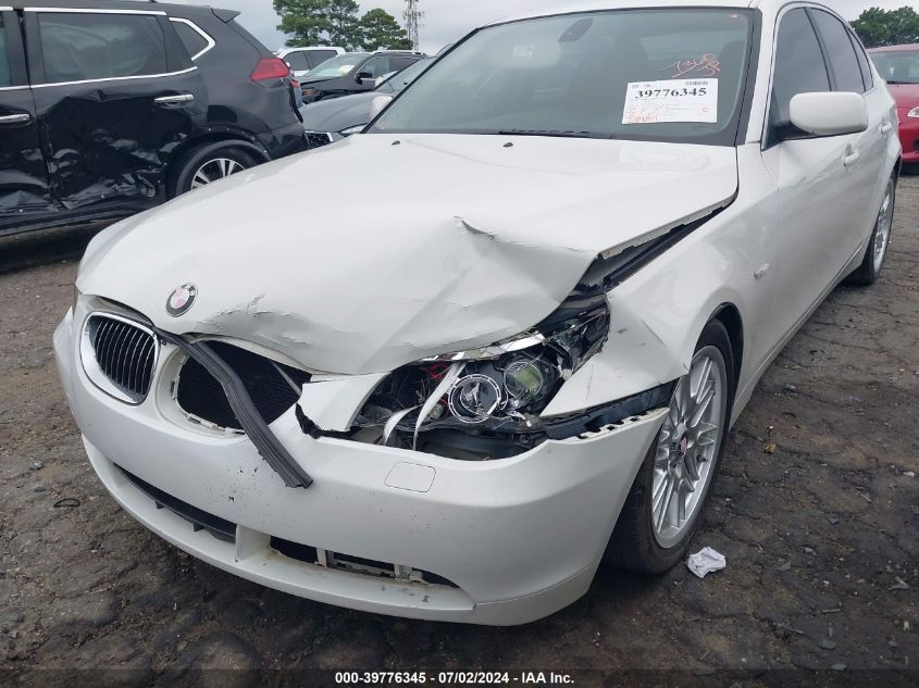 2007 BMW 530I VIN: WBANE73577CM47700 Lot: 39776345