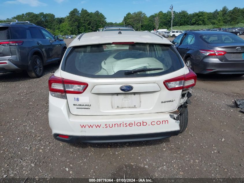 2019 Subaru Impreza 2.0I VIN: 4S3GTAA68K3736572 Lot: 39776364