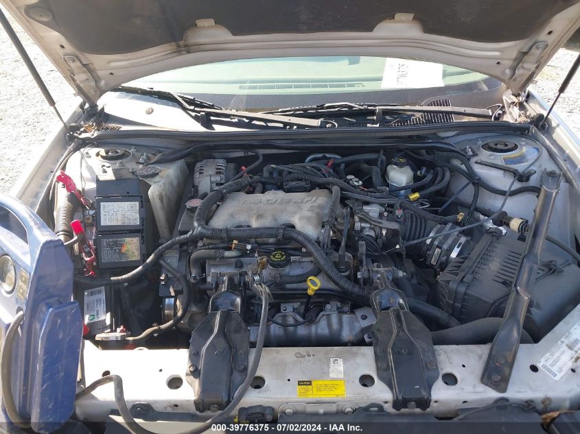 2001 Chevrolet Impala VIN: 2G1WF52E019255195 Lot: 39776375