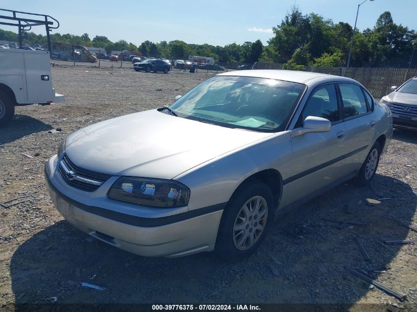 2001 Chevrolet Impala VIN: 2G1WF52E019255195 Lot: 39776375