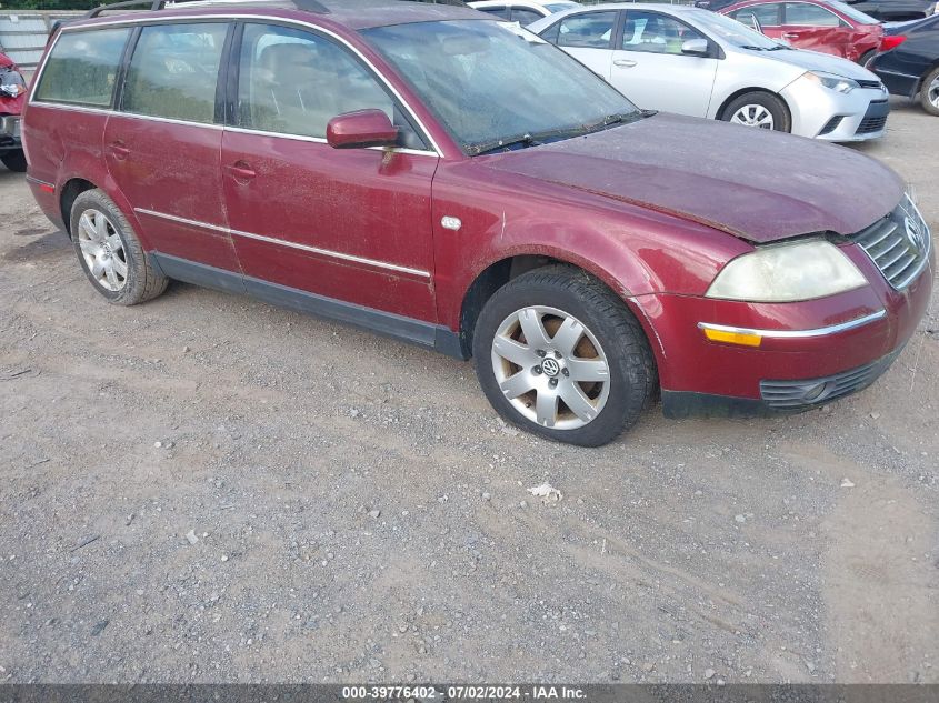 2003 Volkswagen Passat Glx VIN: WVWWH63B23E215700 Lot: 39776402