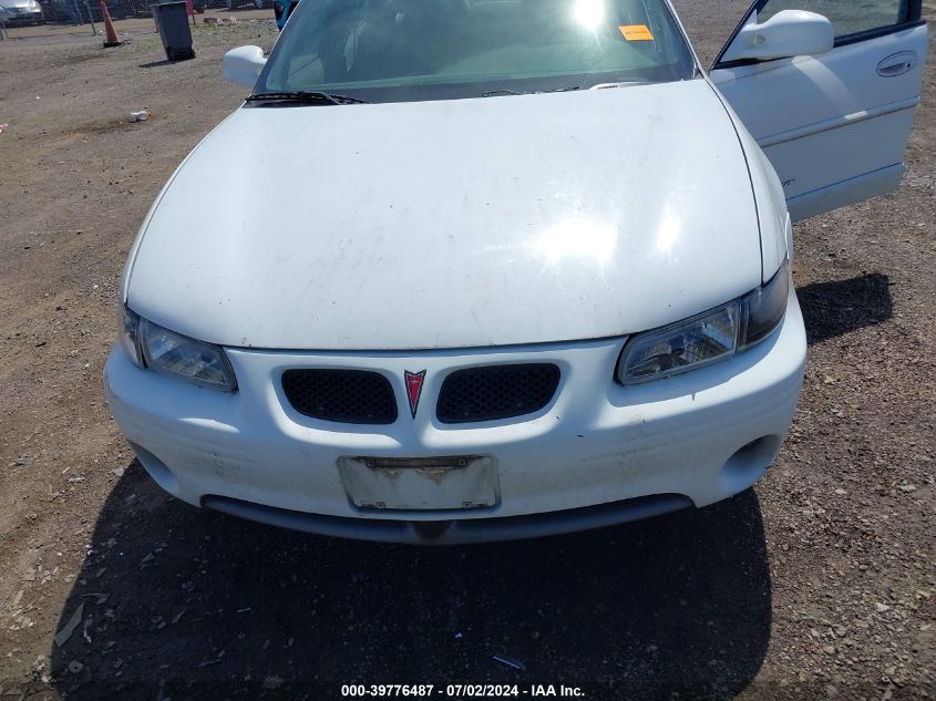 2000 Pontiac Grand Prix Gt VIN: 1G2WP52K2YF133406 Lot: 39776487