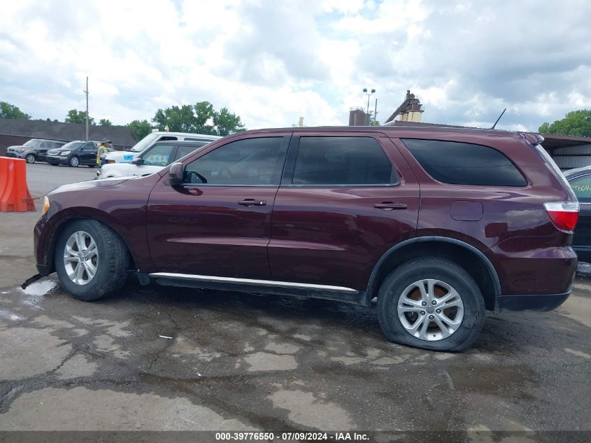 2012 Dodge Durango Sxt VIN: 1C4RDJAG8CC195782 Lot: 39776550