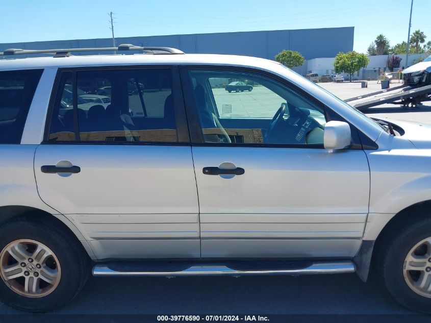 2005 Honda Pilot Ex VIN: 2HKYF18445H566736 Lot: 39776590