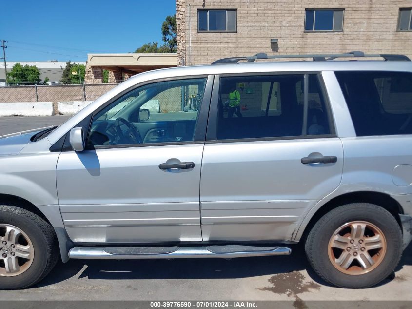 2005 Honda Pilot Ex VIN: 2HKYF18445H566736 Lot: 39776590
