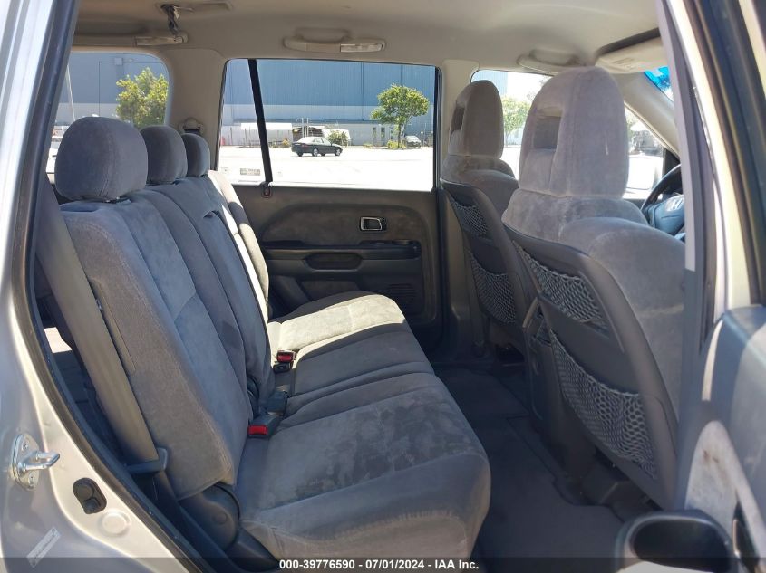 2005 Honda Pilot Ex VIN: 2HKYF18445H566736 Lot: 39776590