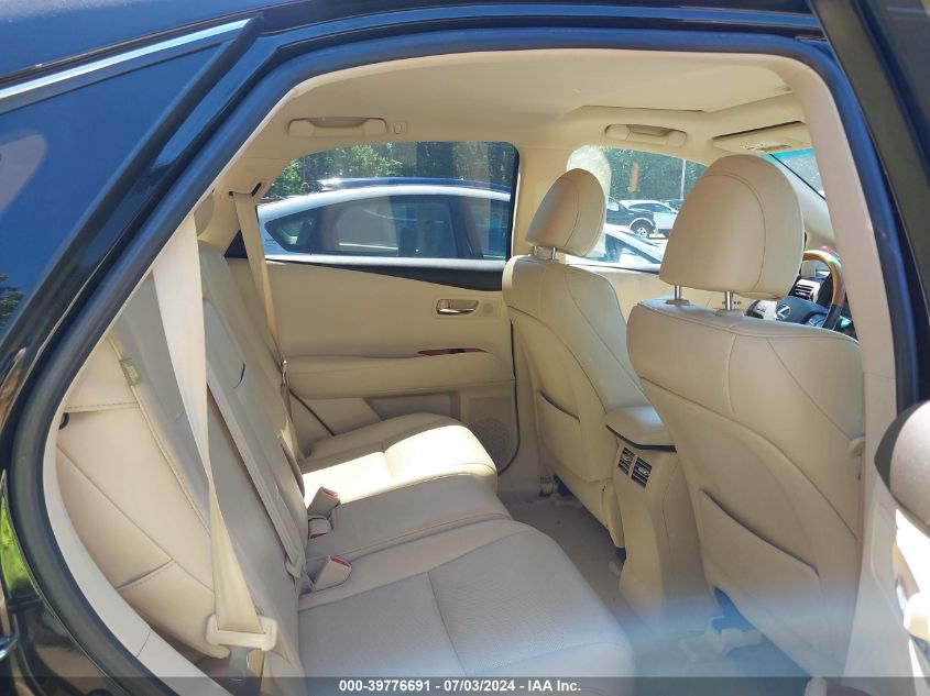 2012 Lexus Rx 350 VIN: 2T2BK1BA3CC133162 Lot: 39776691