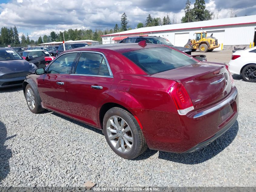 2018 Chrysler 300 Limited Awd VIN: 2C3CCAKG1JH268979 Lot: 39776776