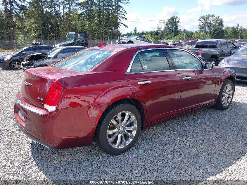 2018 Chrysler 300 Limited Awd VIN: 2C3CCAKG1JH268979 Lot: 39776776