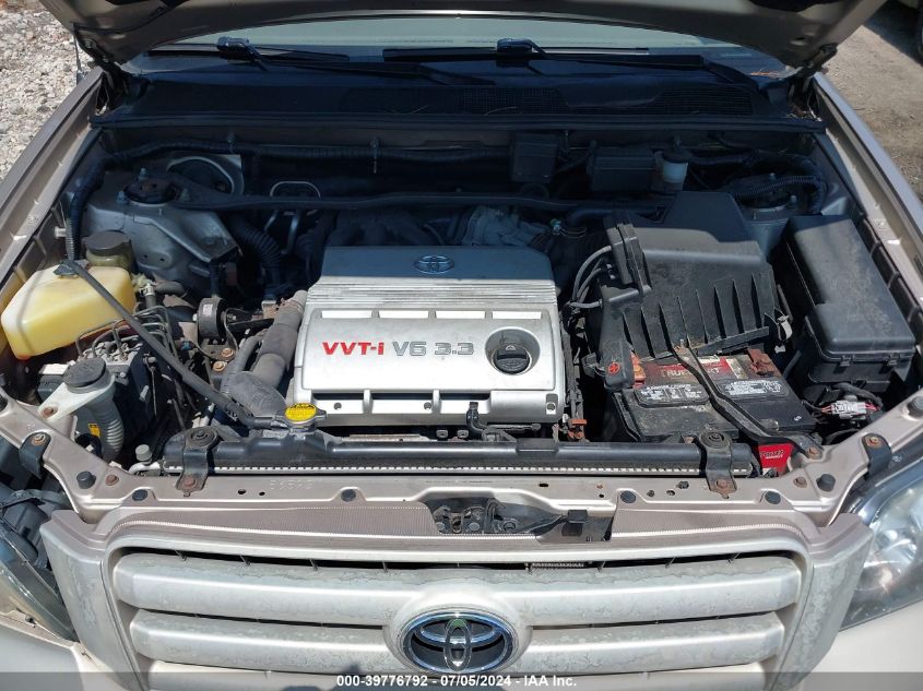 2006 Toyota Highlander V6 VIN: JTEEP21A760149840 Lot: 39776792