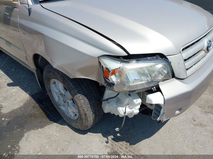 2006 Toyota Highlander V6 VIN: JTEEP21A760149840 Lot: 39776792