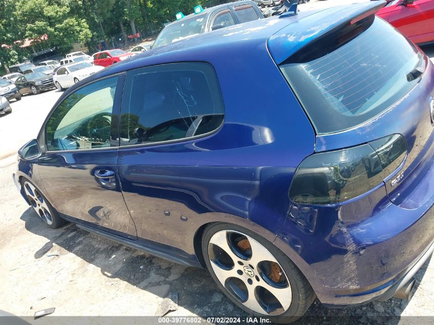 2012 Volkswagen Gti 2-Door VIN: WVWEV7AJ2CW131567 Lot: 39776802