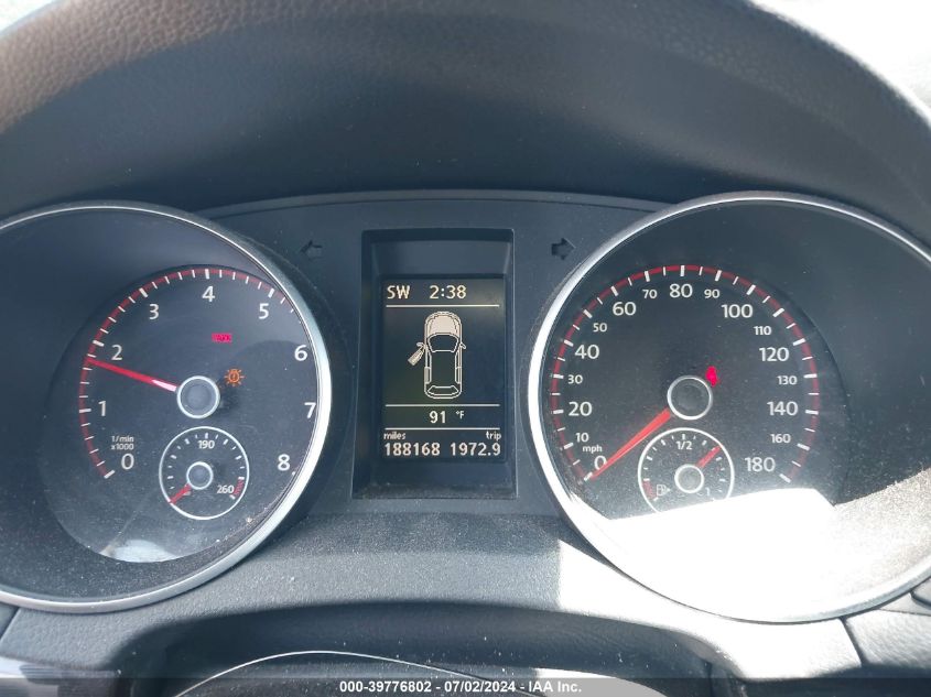 2012 Volkswagen Gti 2-Door VIN: WVWEV7AJ2CW131567 Lot: 39776802