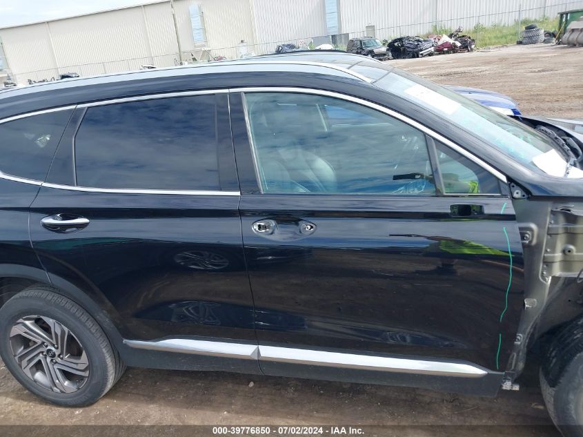 2022 Hyundai Santa Fe Sel VIN: 5NMS3DAJ3NH399296 Lot: 39776850