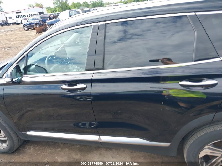 2022 Hyundai Santa Fe Sel VIN: 5NMS3DAJ3NH399296 Lot: 39776850