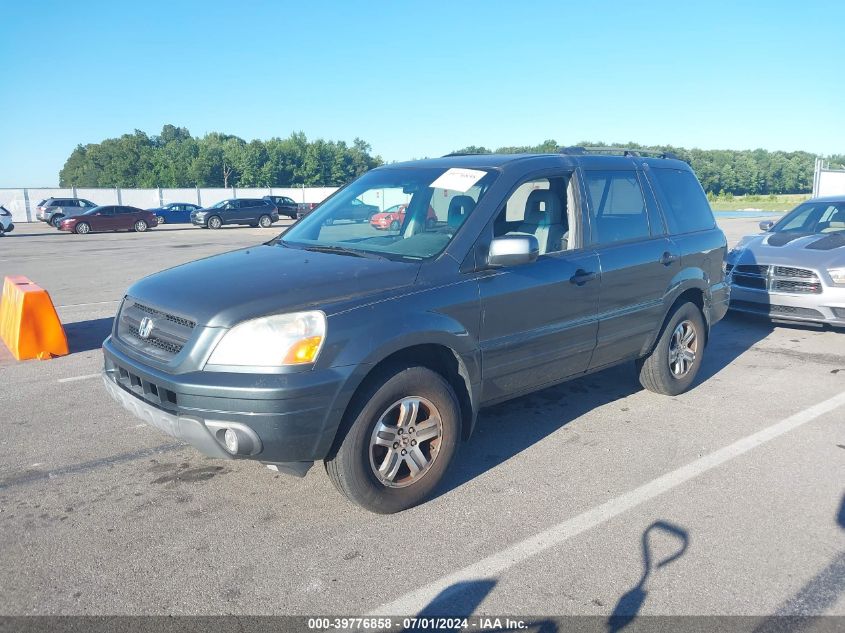 2003 Honda Pilot Ex-L VIN: 2HKYF18593H571002 Lot: 39776858