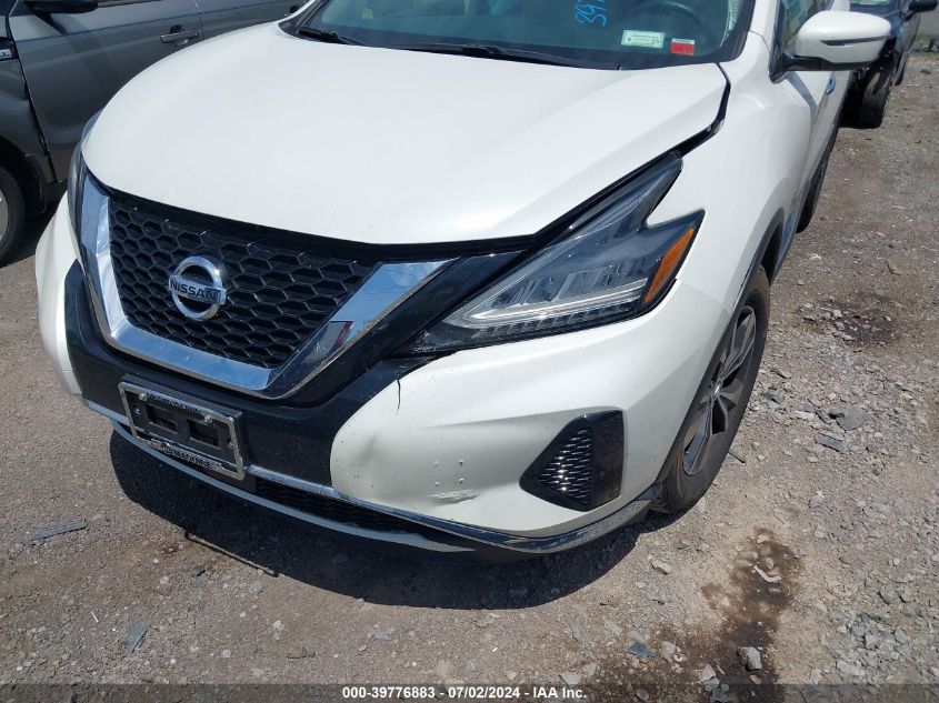 2019 Nissan Murano Sv VIN: 5N1AZ2MS8KN123466 Lot: 39776883