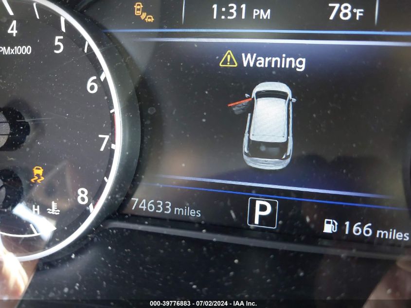 2019 Nissan Murano Sv VIN: 5N1AZ2MS8KN123466 Lot: 39776883