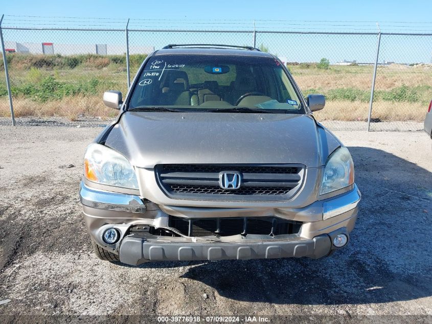 2003 Honda Pilot Ex-L VIN: 2HKYF187X3H590837 Lot: 39776918