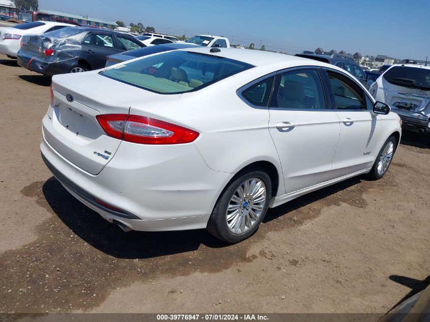 2013 Ford Fusion Hybrid Se VIN: 3FA6P0LU2DR170022 Lot: 39776947