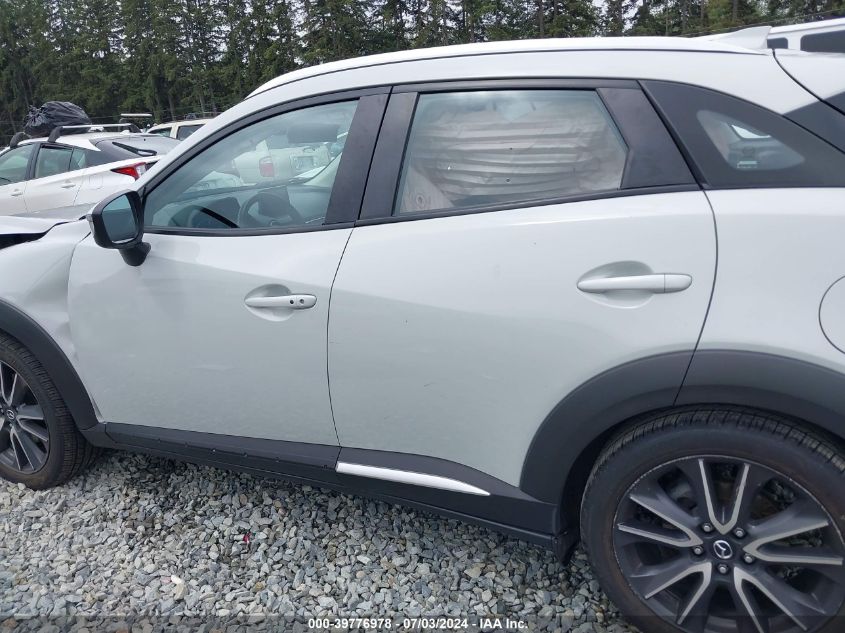 2018 Mazda Cx-3 Grand Touring VIN: JM1DKFD7XJ0309112 Lot: 39776978