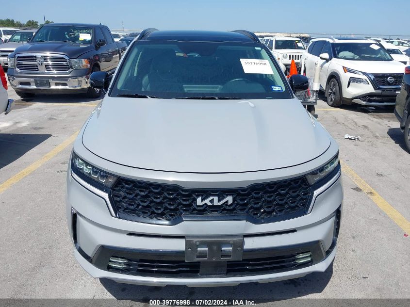 2022 Kia Sorento Ex VIN: 5XYRH4LF2NG143041 Lot: 39776998