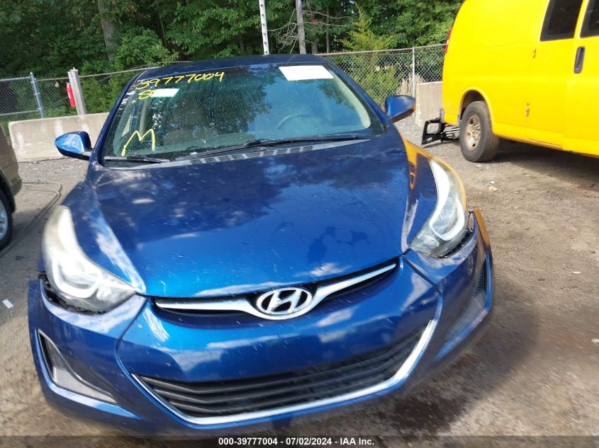 5NPDH4AE4GH785258 2016 Hyundai Elantra Se