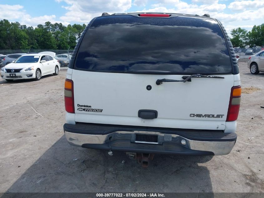 2000 Chevrolet Tahoe All New Ls VIN: 1GNEK13TXYJ202031 Lot: 39777022