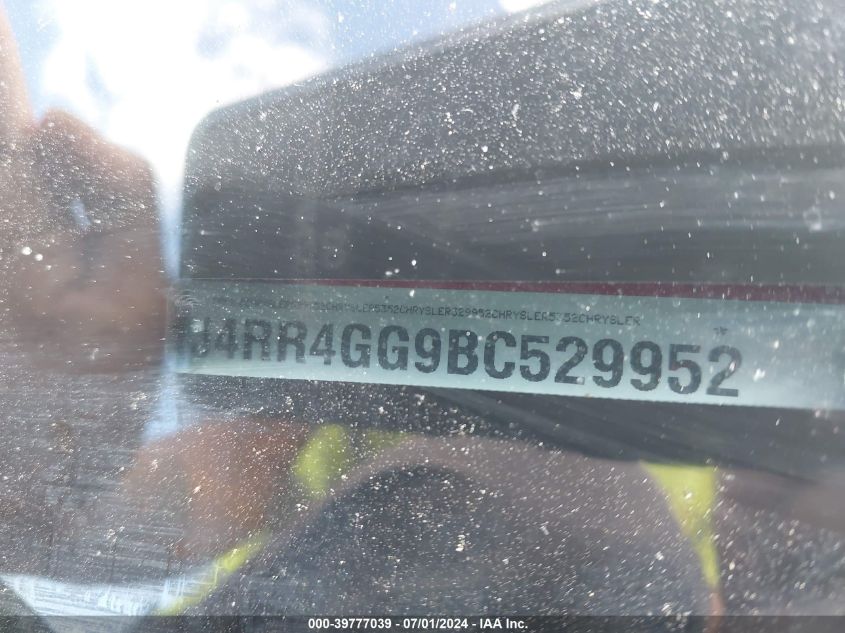 2011 Jeep Grand Cherokee Laredo VIN: 1J4RR4GG9BC529952 Lot: 39777039