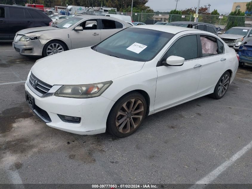 1HGCR2F52EA099103 2014 Honda Accord Sport