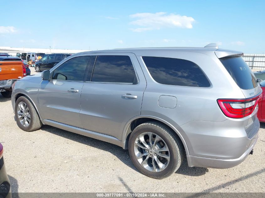 2020 Dodge Durango Gt VIN: 1C4RDHDG3LC119231 Lot: 39777091