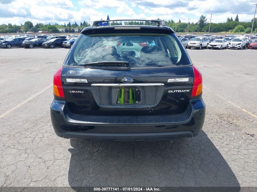 4S4BP67C654315906 2005 Subaru Outback 2.5Xt Limited