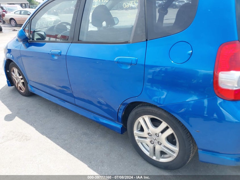 2007 Honda Fit Sport VIN: JHMGD38607S064081 Lot: 39777160