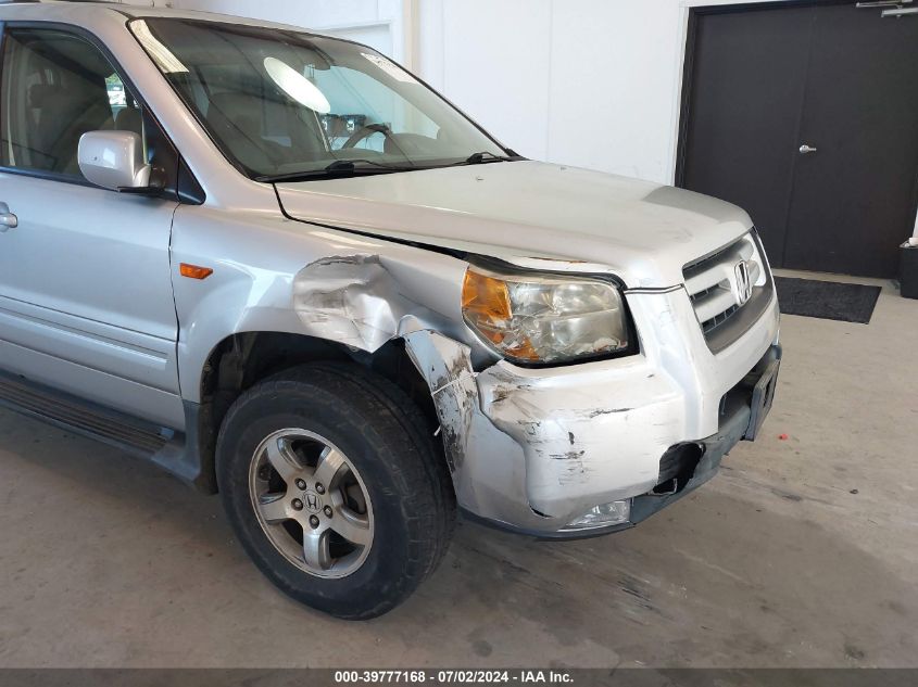 2007 Honda Pilot Exl VIN: 5FNYF18767B001691 Lot: 39777168