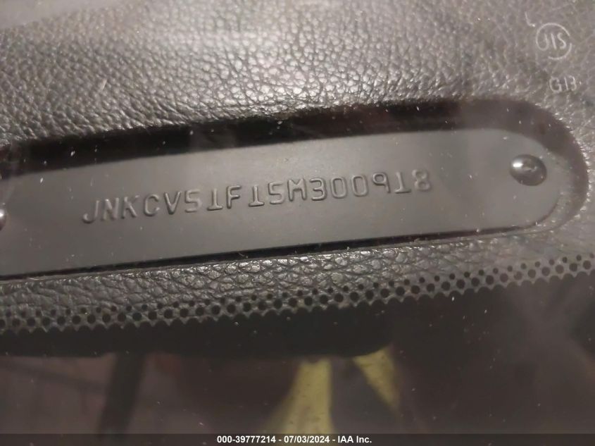 2005 Infiniti G35 VIN: JNKCV51F15M300918 Lot: 39777214